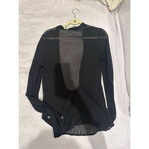 UMS size S black long sleeve blouse women’s